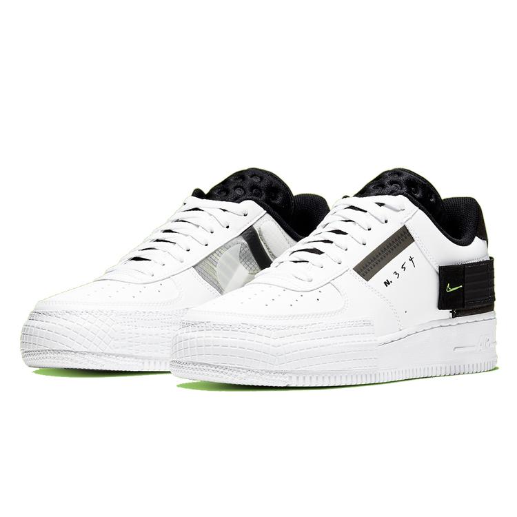 Nike Air Force 1 Tipo Bianco Nero Volt AT7859-101