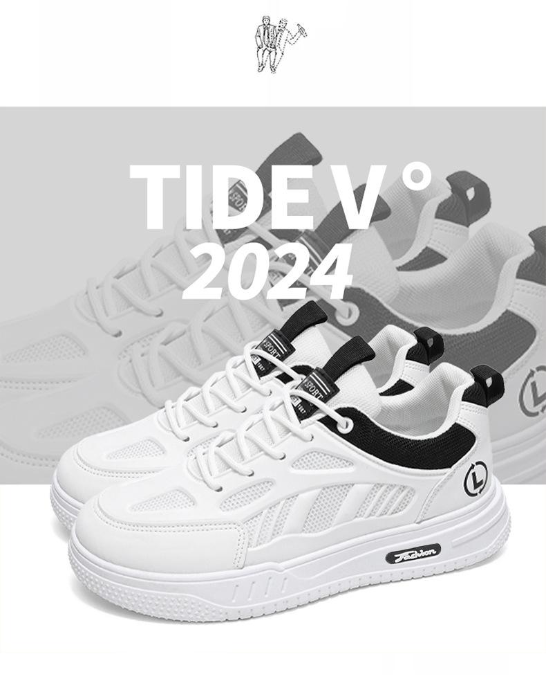 Men's board shoes 2025 summer mesh breathable comfortable casual shoes fashion trend versatile student sports shoes