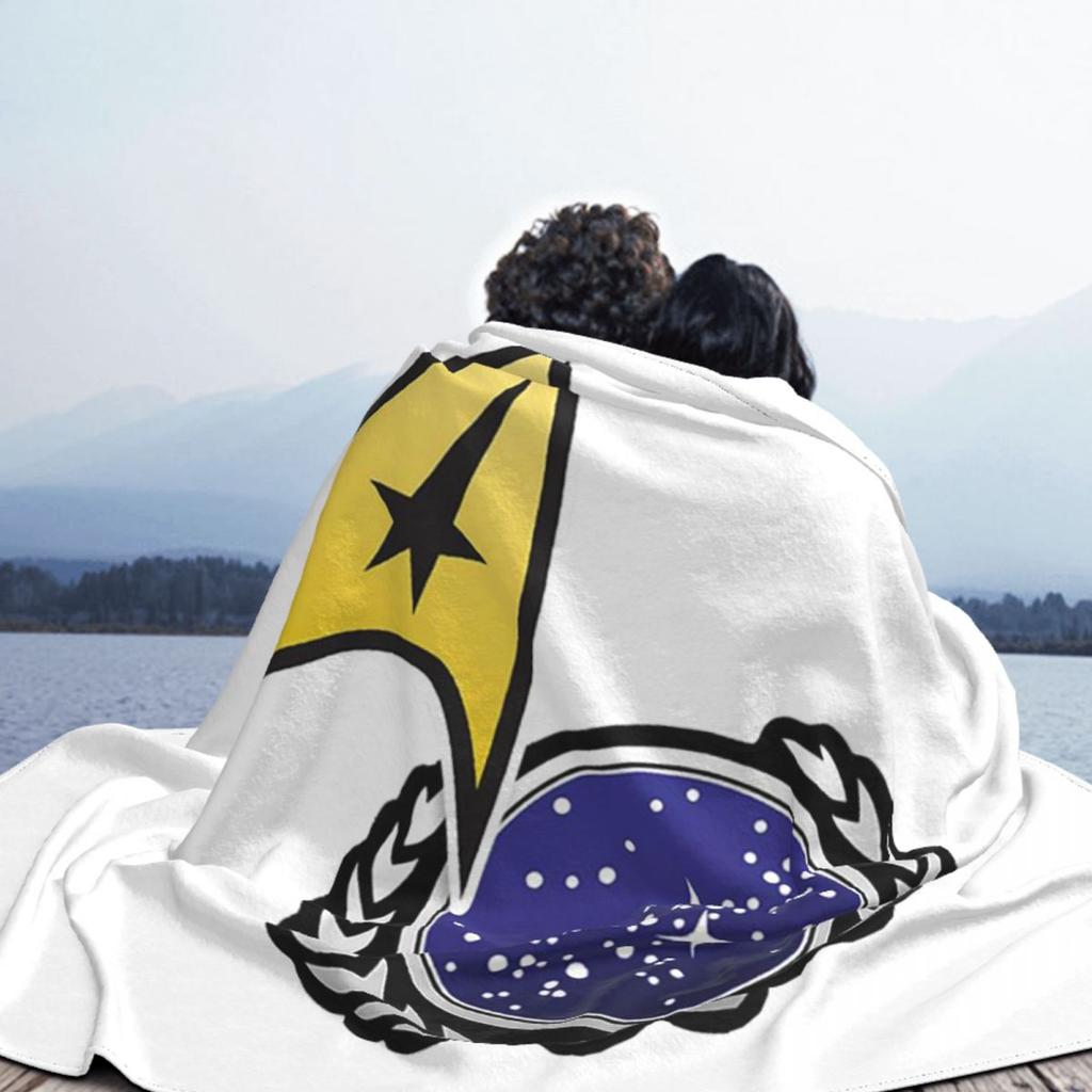 Star Treks Science Fiction TV Series Blanket Soft Warm Flannel Throw Blanket Bedspread for Bed Living Room Picnic Travel Home