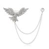 Majestic Eagle Unisex Brooch - Wings Spread Fashion Badge