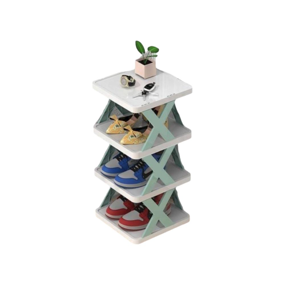 Detachable Shoes Storage Organizer Plastic Color Shoe Cabinet Folding Shoe Racks  Student Dormitory