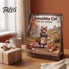 Large Writing Area Organizer Cute Cat Wall Calendar 2027, Jan 2027- Dec 2027 12 Monthly Hanging Daily Agenda for Home Office Planner with Thick Paper