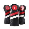 3Pcs Driver/Fairway Wood/Hybrid Club Head Cover Set Leather Golf-Club Headcovers Portable Golf Accessories for Women Men