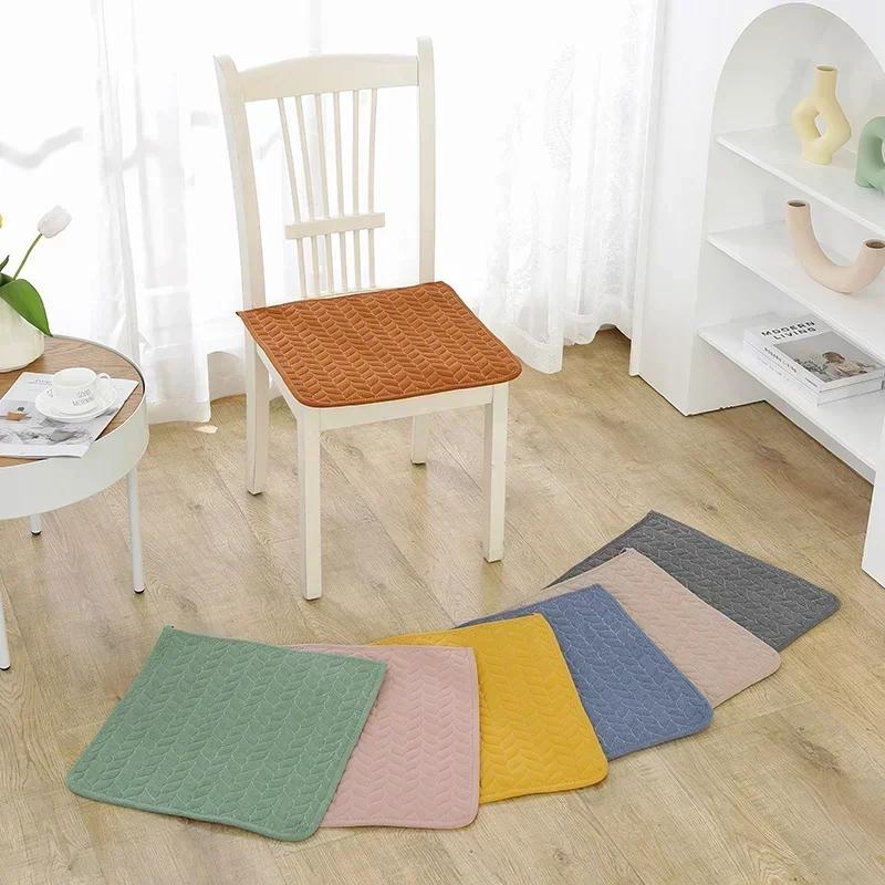 2 Pcs Four Season Universal Office Cushion Anti Slip Pure Cotton Simple Chair Cover Dining Computer Seat Cushion Chair Cushions