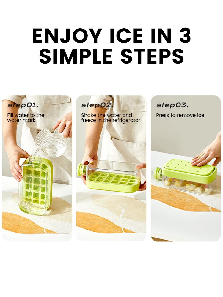 500ml/800ml Ice Cube Bottle Portable Silicone Freezer Ice Trays zero-contact pressure ice cube mold Whiskey Ice Cube Maker