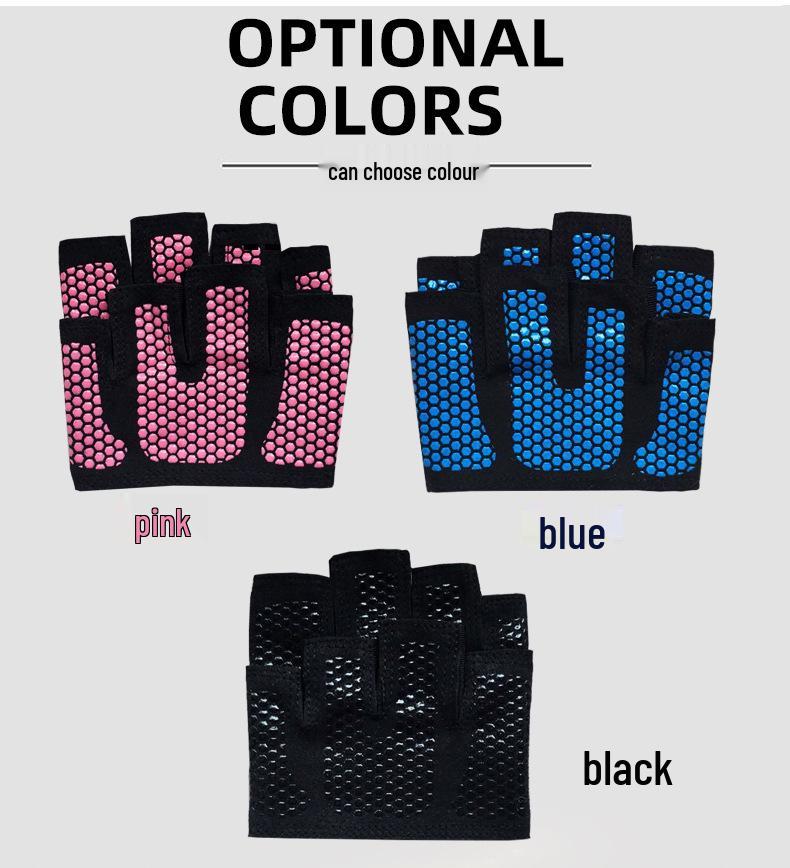Gants d'Haltérophilie Unisexe Antidérapants Demi-Doigts - Design Protecteur Anti-Callosités pour Fitness & Sport
