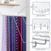 Tie Rack Wall Mounted Belt Pendant Storage Works Tie Rack with 20 Hooks Wooden Metal Belt Rack Organizer Men Tie Belt Hangers
