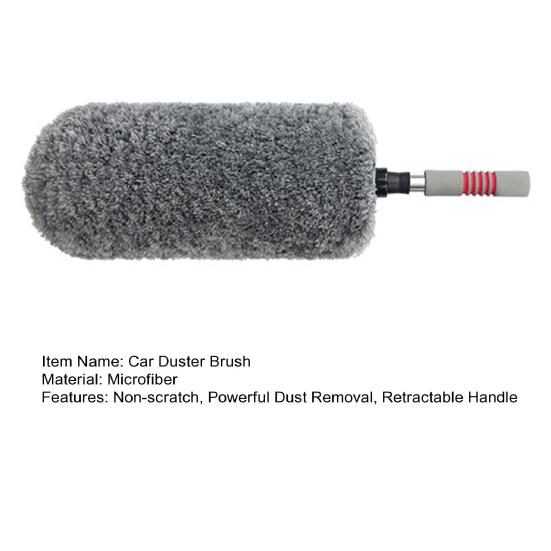 Car Duster Brush Extendable for Vehicle Interior Microfiber Dust Remover & Exterior Soft