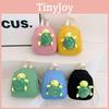 Adorable Cartoon Turtle Plush Mini Backpack For Kids Stylish Canvas School Bag