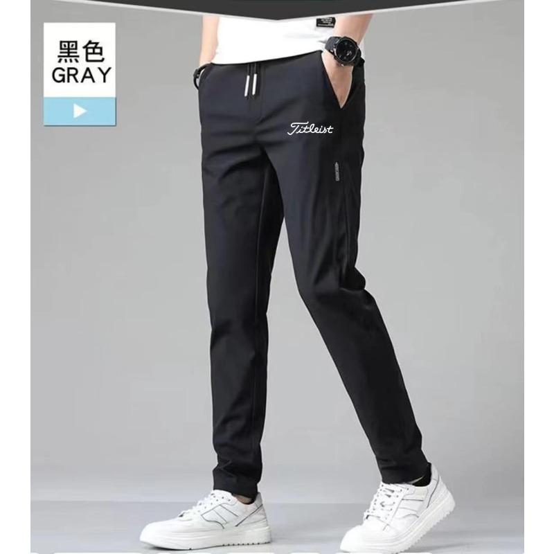 

Casual pants men s summer new straight-tube fashion trend printed large-size sports trousers M чёрный