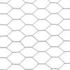 VidaXL Grillage Acier Revêtement PVC 25x0,75 m Hexagonal Gris Clôture Jardin 143278