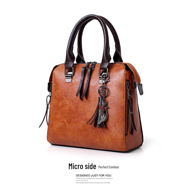 2025 Cross-Border E-commerce Fashion: European & American Retro Women's Crossbody & Shoulder Bag Set