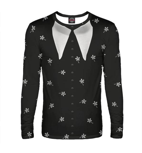 Костюм Имитация 3D Футболка Для Мужчин Уличный Хип-Хоп Косплей Смешной И Персонализированный Круглый Вырез Длинные Рукава Модный Повседневный Новый Топ 5XL