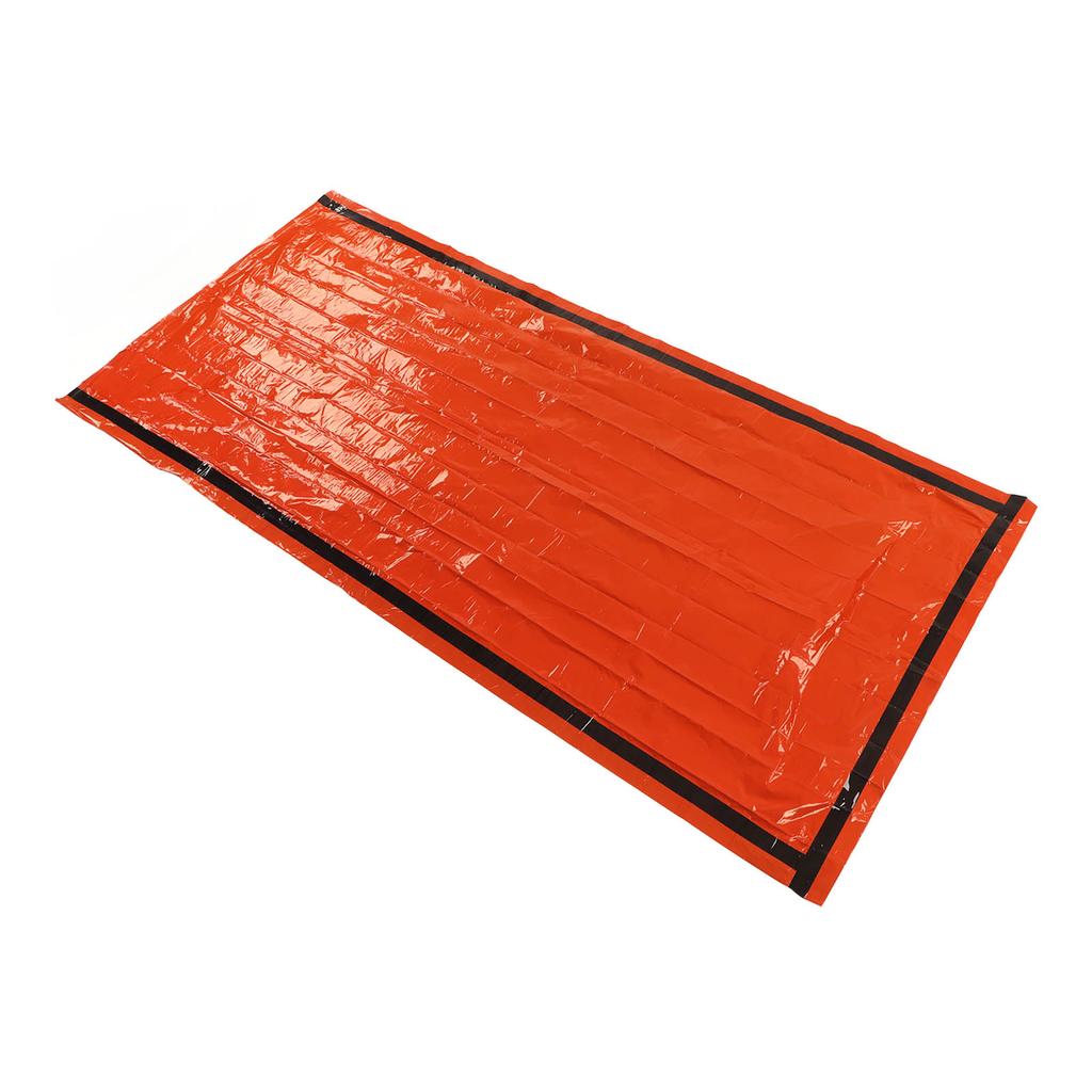 Emergency Survival Sleeping Bag Thermal Insulation PE Aluminum Film Survival Bivouac Bag with Storage Bag for Outdoor