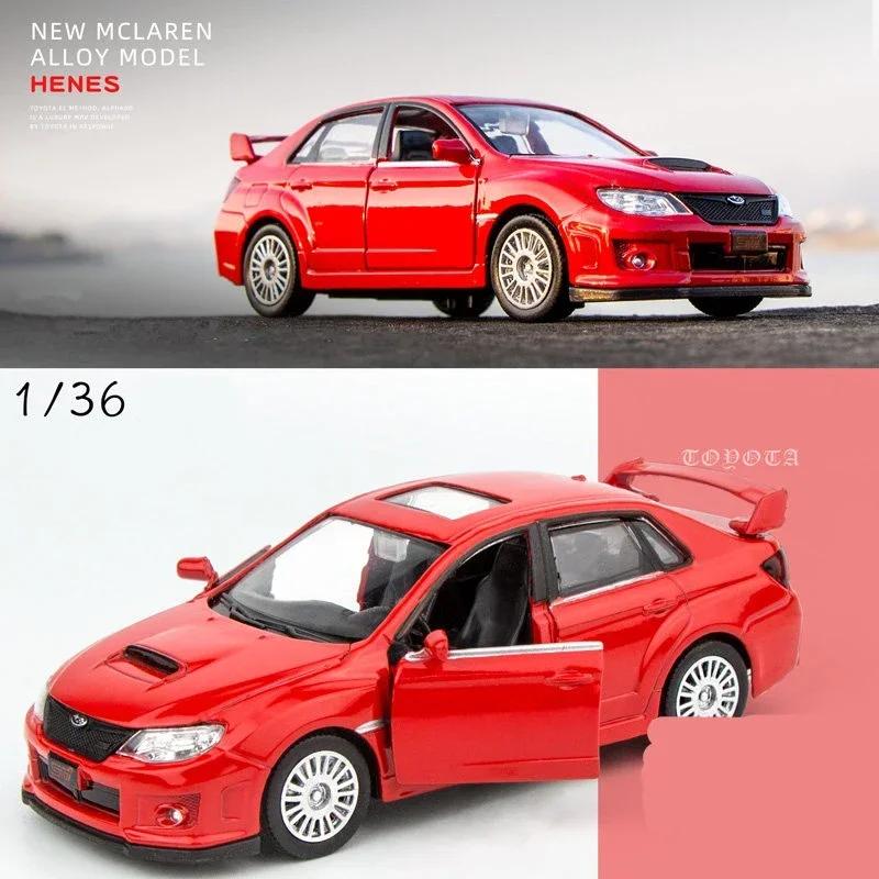 1:36 Subaru Impreza WRX STI Alloy Racing Car Model Diecasts Simulation Metal Toy Car Model Pull Back