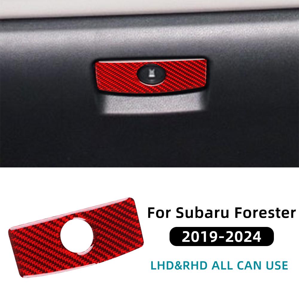 

Наклейка из настоящего мягкого углеродного волокна для Subaru Forester 2019 2020 2025 2025 2025 2025 LHD RHD Автомобиль Отделка переключателя бокса пассажирского ко-пилота
