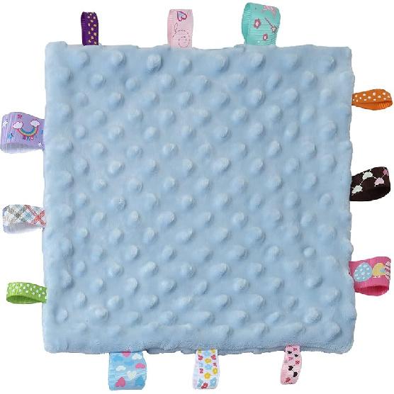 CREVENT Tag Security Blankets for Babies, Soft Small Taggie for Boys Girls, Baby Comforter Sensory Blanket, Great Gifts for Birthday Baby Shower