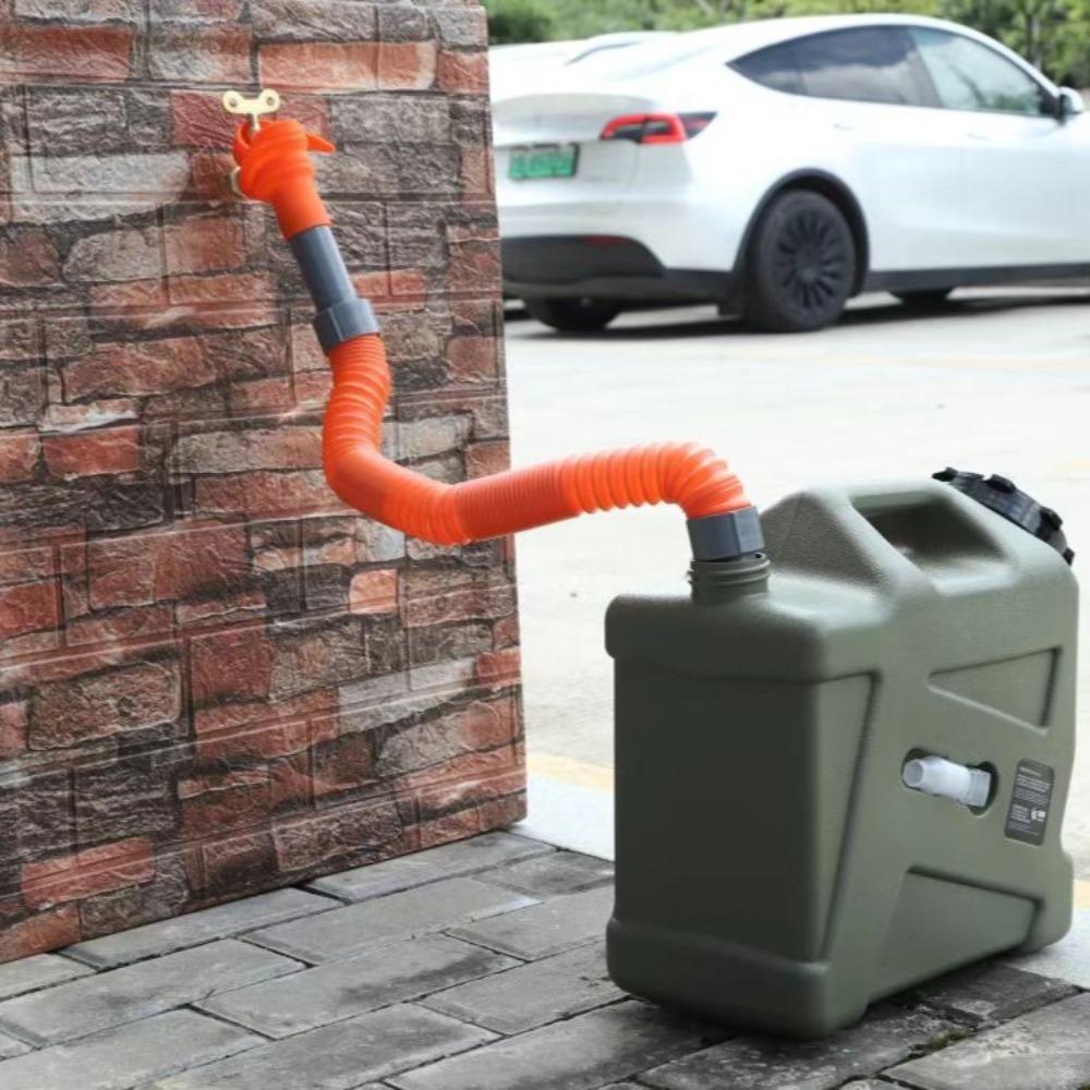 Expandable Water Fill Hose with Carry Bag Camping Bucket Diversion Pipe Camping