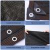 Thickened Black Perforated Sunshade Net for UV Protection & Plant Shading