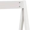 High Bed with Roof White 80 x 200 cm Solid Pine Wood