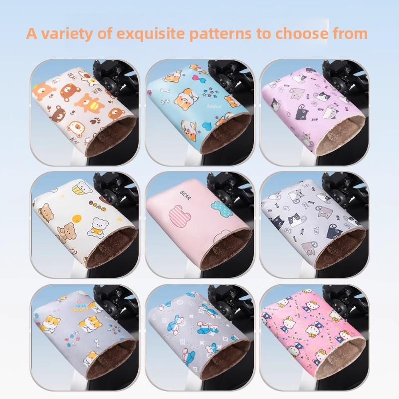 Warm and Protective Handlebar Cover for Electric Motorcycles, Waterproof Handlebar Gloves for Electric Bikes, Windproof Thickened
