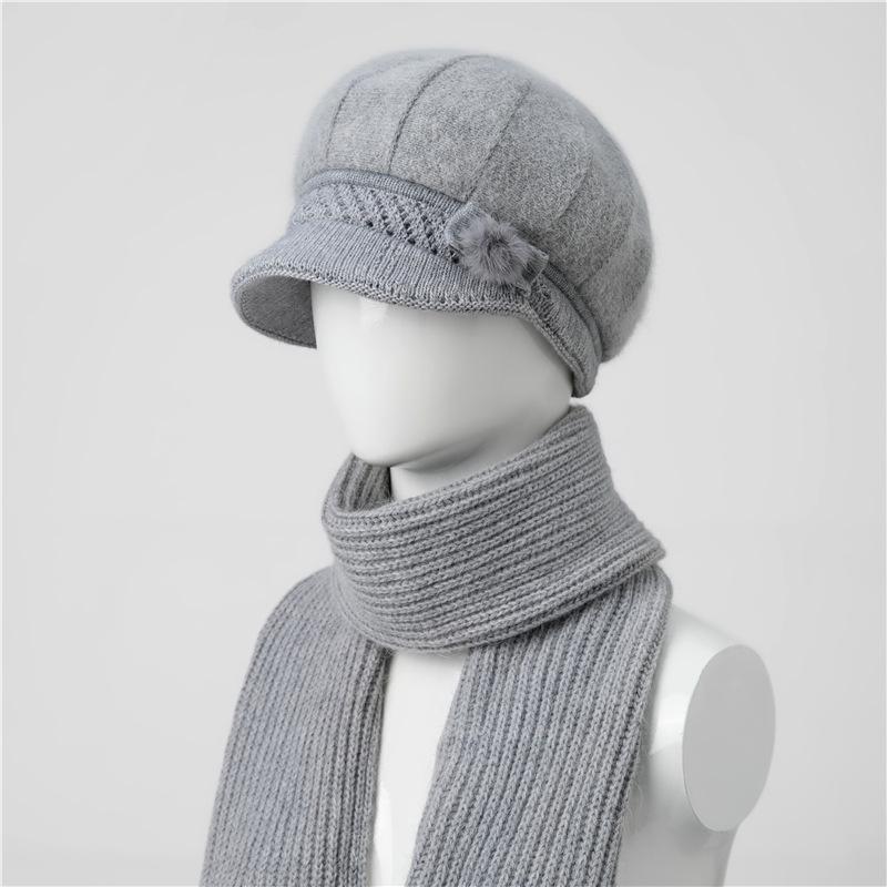 Ladies Hat New Autumn and Winter Wool Hat Thermal Cap Cotton Hat