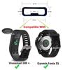 Klokkereim Loop Band Ringer For Garmin Fenix ​​Silikon Band Keeper Klokkespenne Klokke Band Keeper