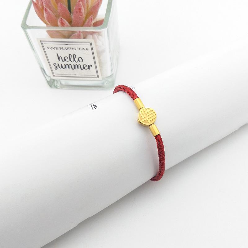 Fuzhu Red String Bracelet - Handmade Couple Pair with High-End Feel