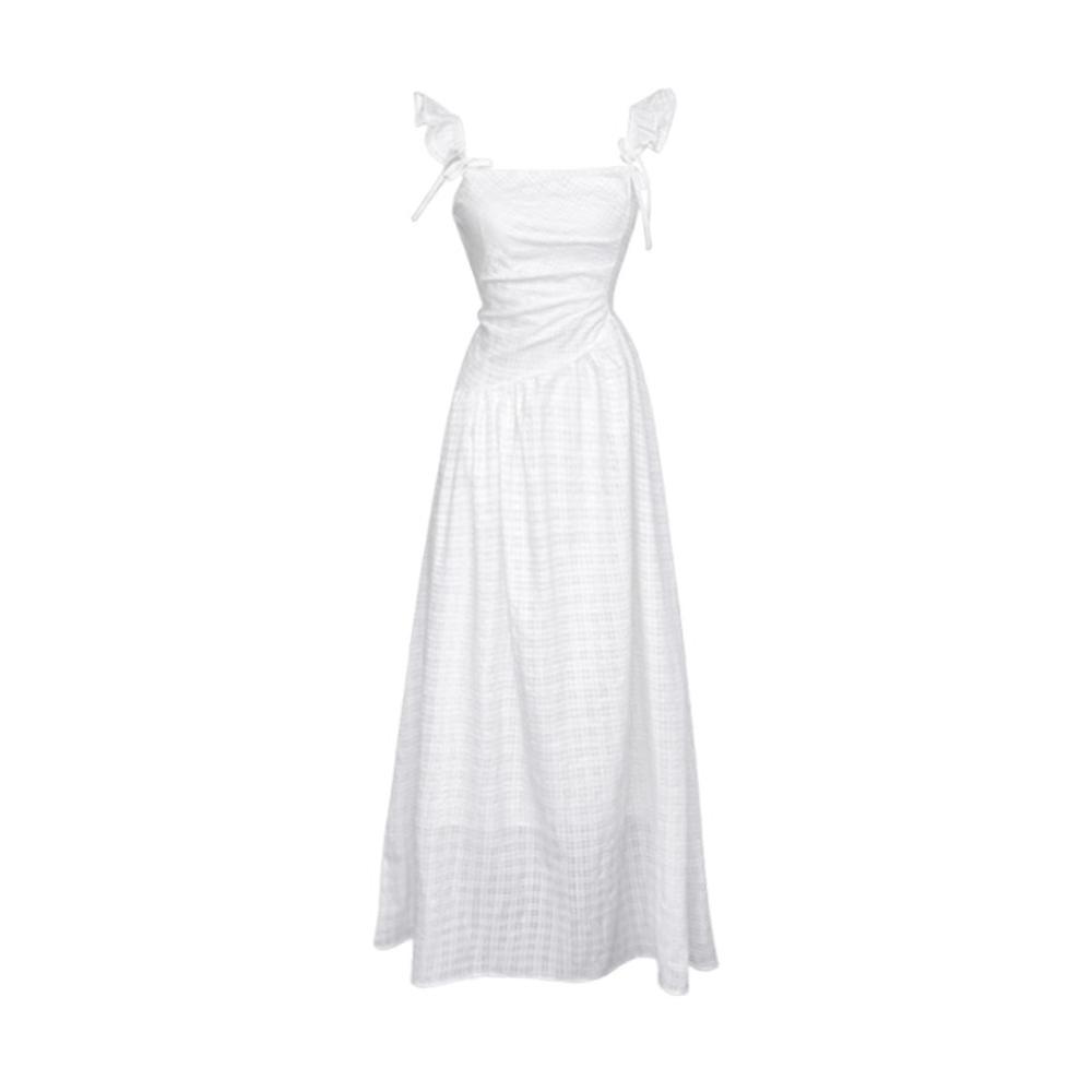 Temperament Xiaofei Sleeve White Suspender Dress Women's Clothing Early Summer Elegant New Small Holiday Dress