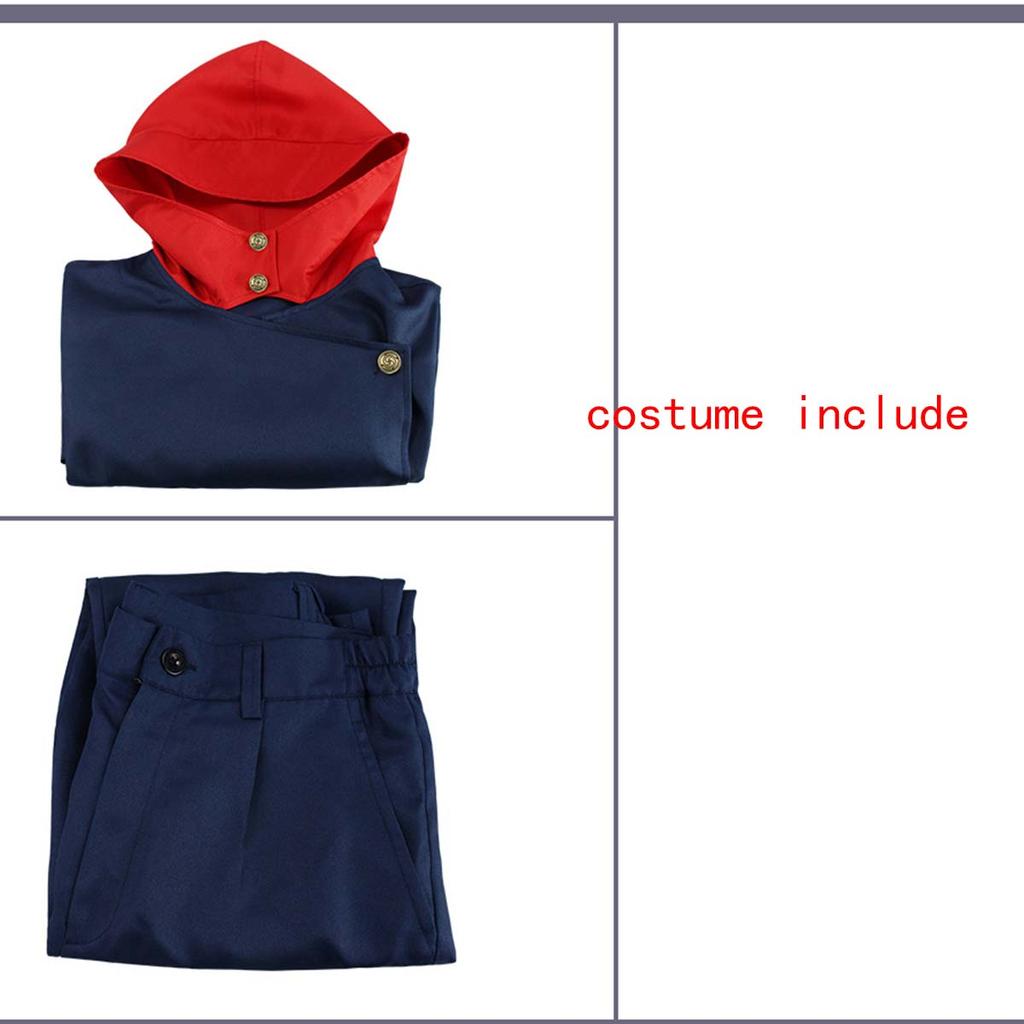 Anime Tokyo Itadori Yuji Cosplay Costume With Hooded Pants For Halloween Outfit School Carnival Uniform