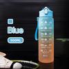 900ml Portable Sports Travel Gym Drinking Bottles Kettle with Handle One-button Unlocking Design Leak-Proof Frosted Water Bottle