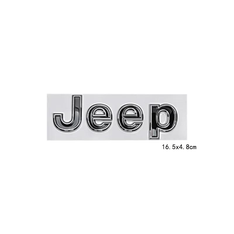 16.5cm Car Side Body Trunk Sticker Badge for Jeep Logo Wrangler Grand Cherokee Compass Renegade Patriot Rubicon Liberty JK XJ