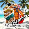Custom Name Personalized Anime Print Umbrella, Auto Open Close, 8‑Rib Sturdy Frame, Commute Camping Hiking Use, Birthday Gift