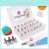 Piping Tips Nozzle Cake Cream Baking Tool Set Plastic Bag Storage Coupler Case