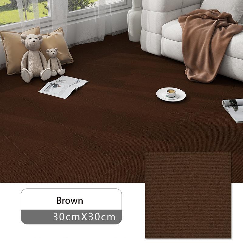 Office Living Room Bedroom Self-adhesive Splicing Carpet Crawling Mat Square Non-slip Floor Mat Hoom Decoration
