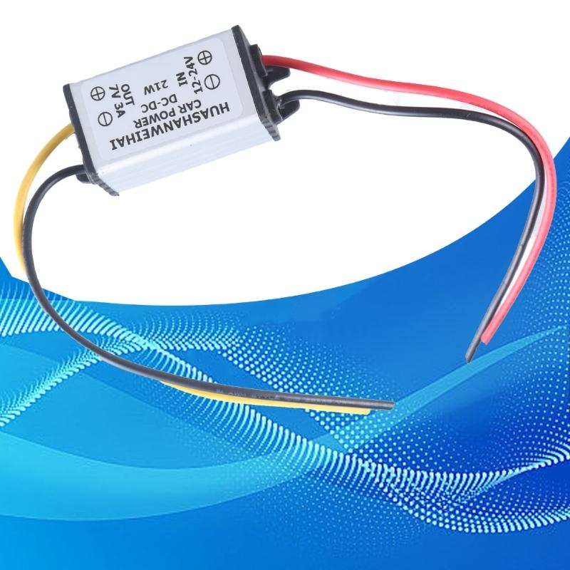 Waterproof Buckk Converters 12~24V to 1/2/6/7/8/9V 3A Powers Supply Converters Module for Car LED Dispaly, Motor