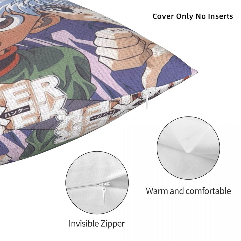 Sofa Decoration HXH Gon And Killua Hunter Pillowcase Accessories Pillow Cover Zippered Multi Size