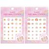 T002 Two Mini Kids Nail Sticker 2-Piece Set + 1 Pcs