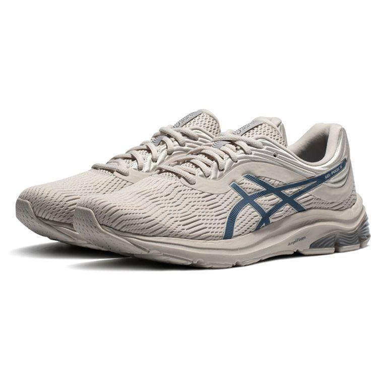 Asics Gel-Pulse 11 Sports Fabric Synthetic Leather Durable Breathable Low-Top Casual Running Shoes Men sneaker Gray Blue 1011B293-022