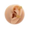 European Luxury Titanium Steel No-Pierce Ear Cuff for Women - High-End Fashion Open Hoop Earring