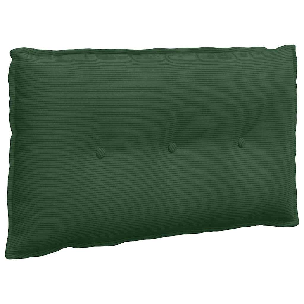 Back Cushion Jungle Green 80 x 50 cm Cord Fabric