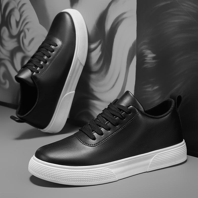 Fashion Large Size 48 Men's Leather Casual Shoes Loafers 2025 Brand Man Black Flats Shoes Versatile Lace-up Sneakers Classic Male Shoes