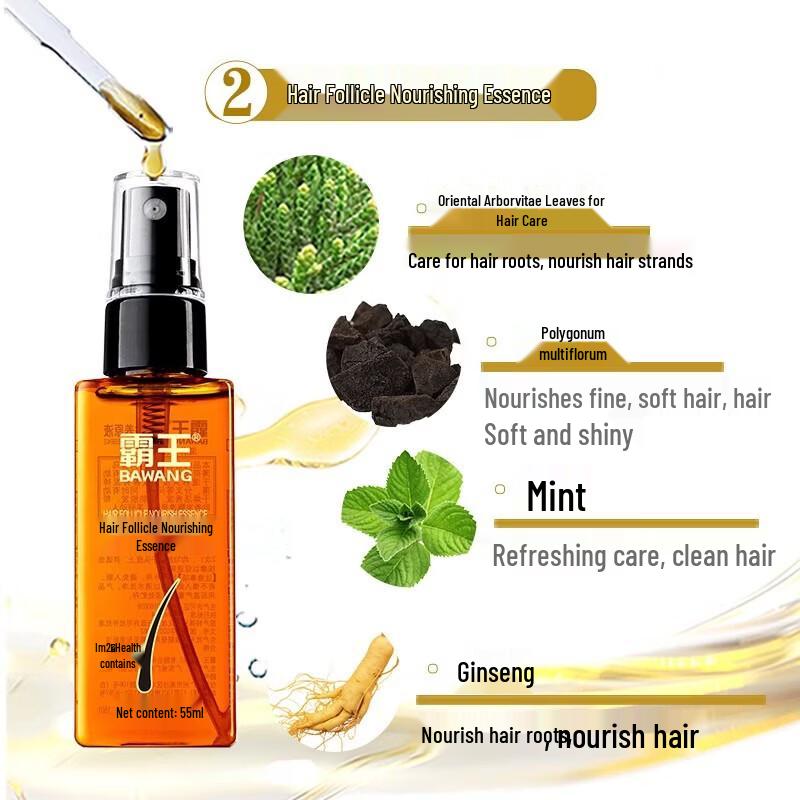 BaWang Anti-Hair Loss & Hair Growth Shampoo and Essence Set
