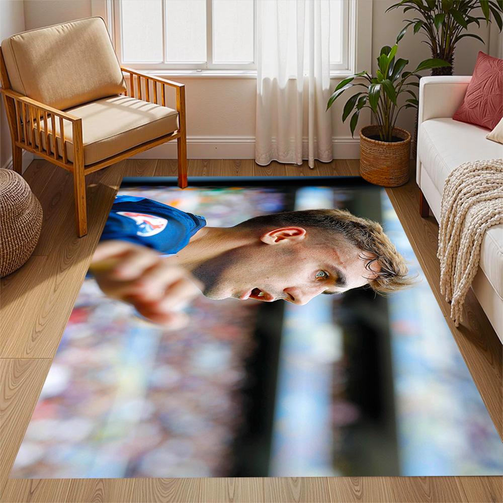 Atletico Madrid Player Floor Mat Design for Game Room Hallway Study room Bedrooms Anti-slip Rug Decorate Offices