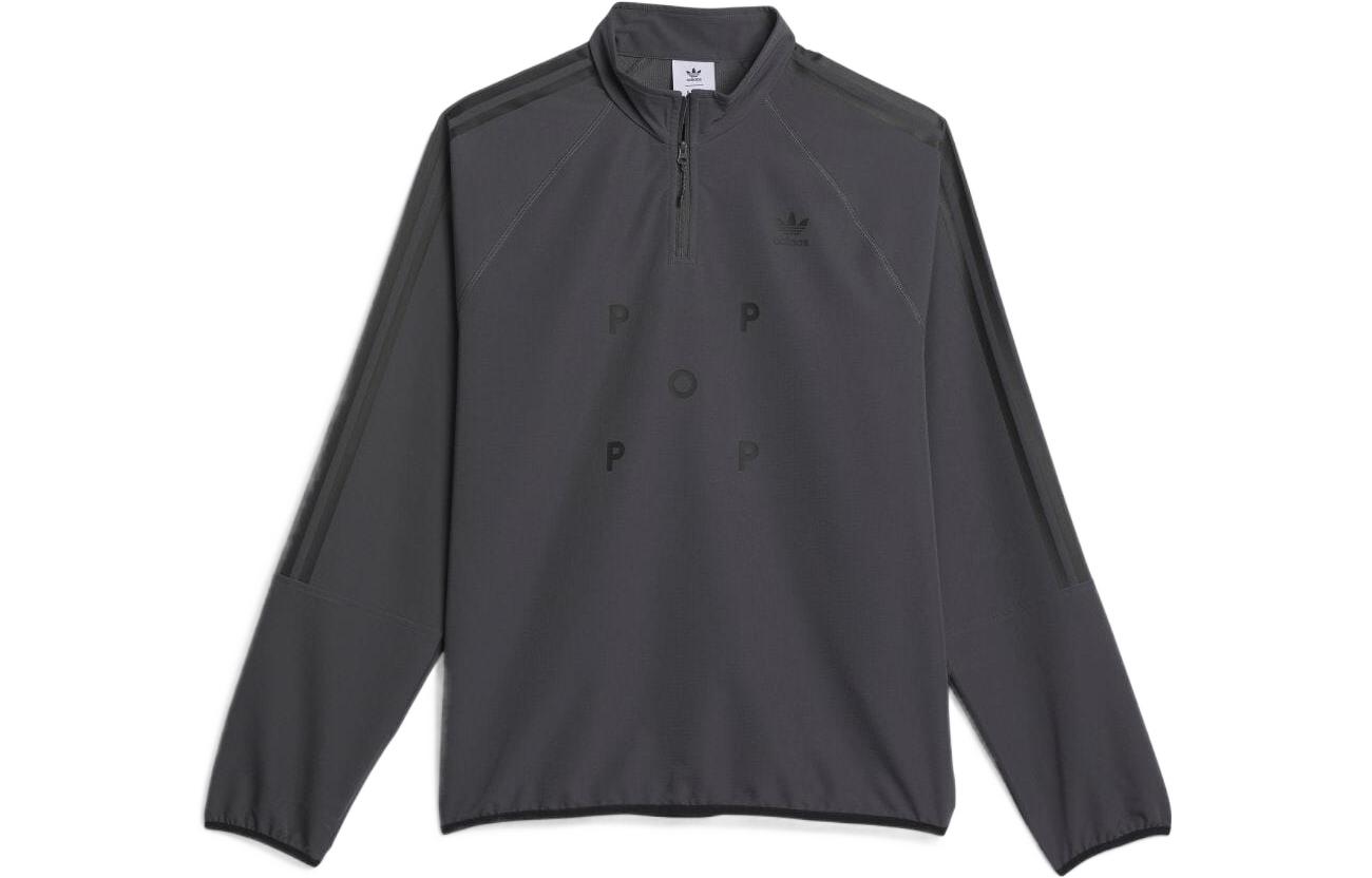 Adidas Originals Adidas X Pop Trading Company Jackets Men s Charcoal Black Stand Collar Moderate Other HN9132 XS