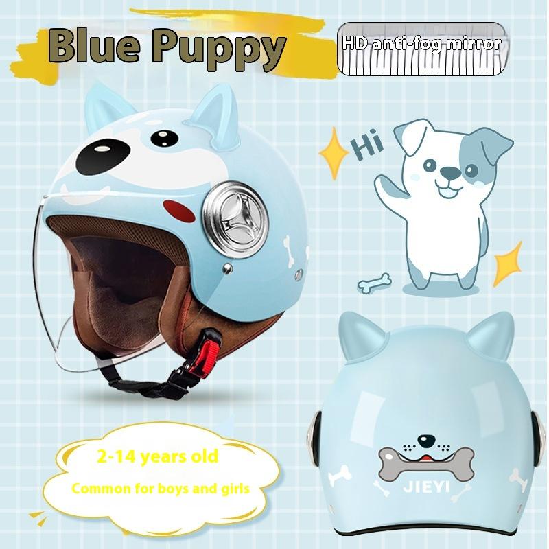 Child Kid Electric Vehicle Safety Helmet Children Four Seasons Universal Half Helmet Cute Cartoon Motorcycle Safety Helmets