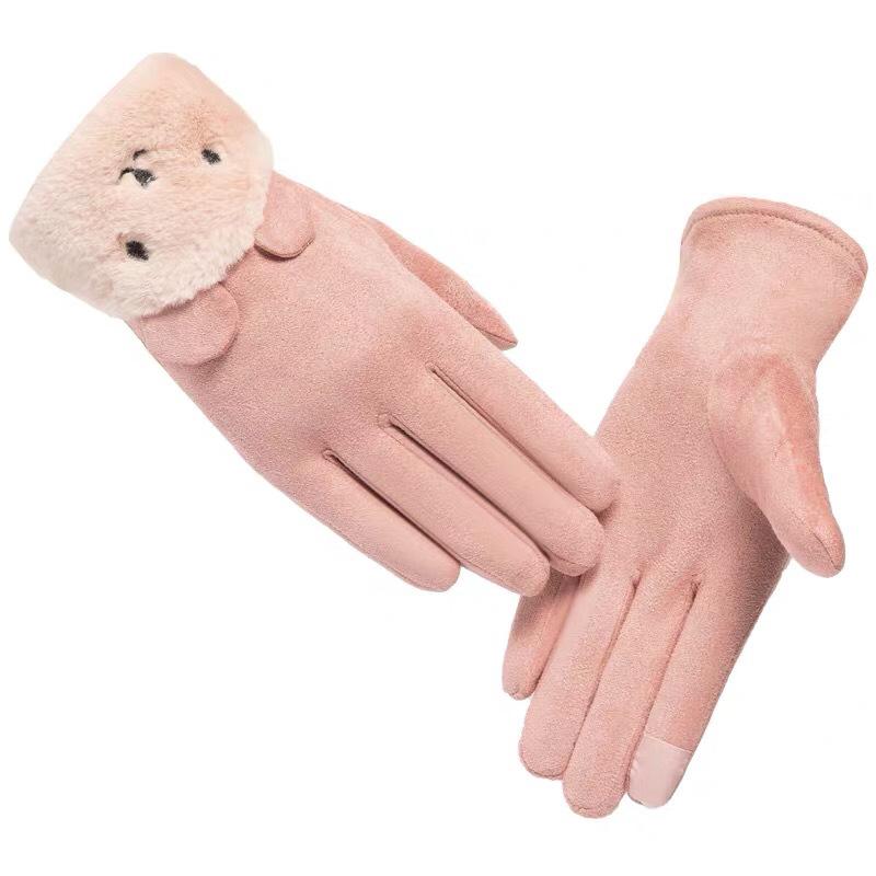 

Gloves lady winter cute touchscreen High Quality Durable Construction Stylish Design Practical Function Stylish Design Practical Daily Use average size розовый