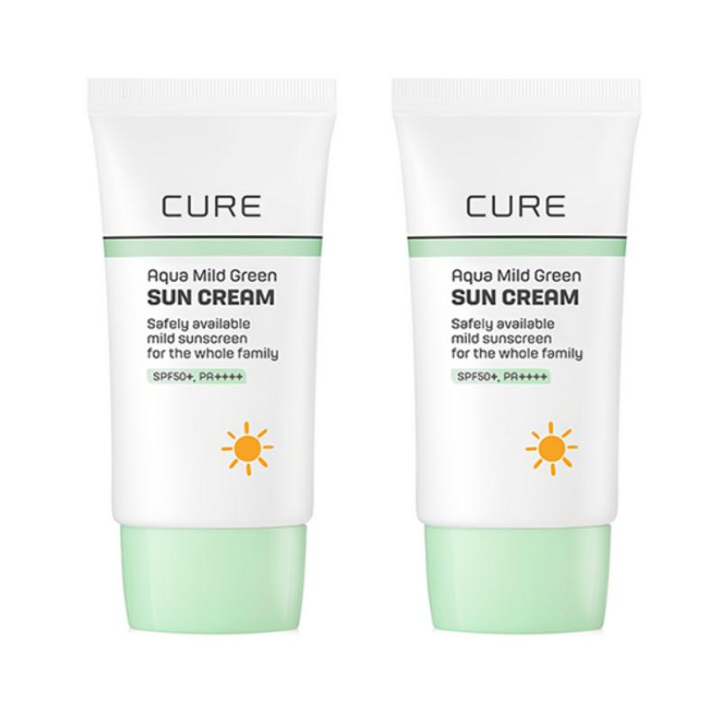 Kim Jung Moon Aloe La Sense Cure Aqua Mild Green Sunscreen SPF50+ PA++++ 40ml x 2 40ml x2