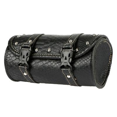Bolsa Lateral Universal para Motocicleta Retro Couro PU Bolsa Frontal para Bagagem de Moto para Harley BMW Chopper Bobber Cruiser