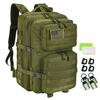 [R.SASR] 45-liter Military Rucksack, Tactical Bag, Outdoor Camping Hiking Backpack (C Army Green 45L)